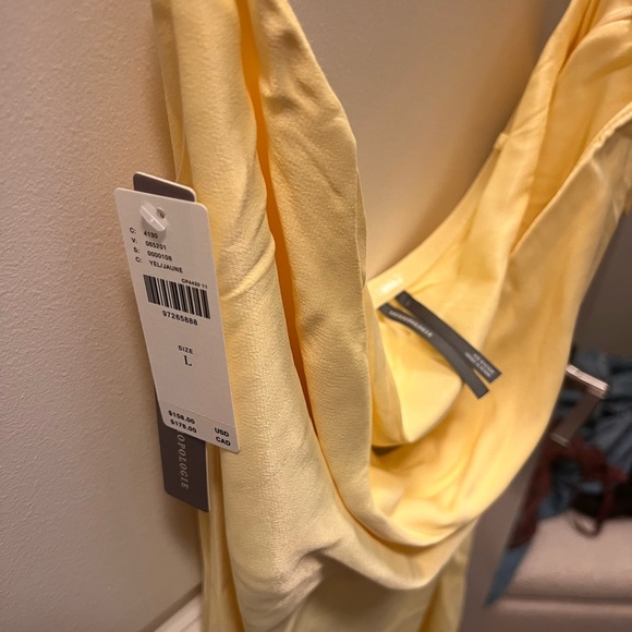 Anthropologie Butter Yellow Tilda Slip Dress - Picture 3 of 3